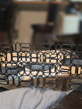Black Wire Candle Holder / Basket – Metal Mesh