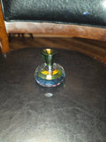 Crystal Perfume Bottle – Faceted with Green Stopper