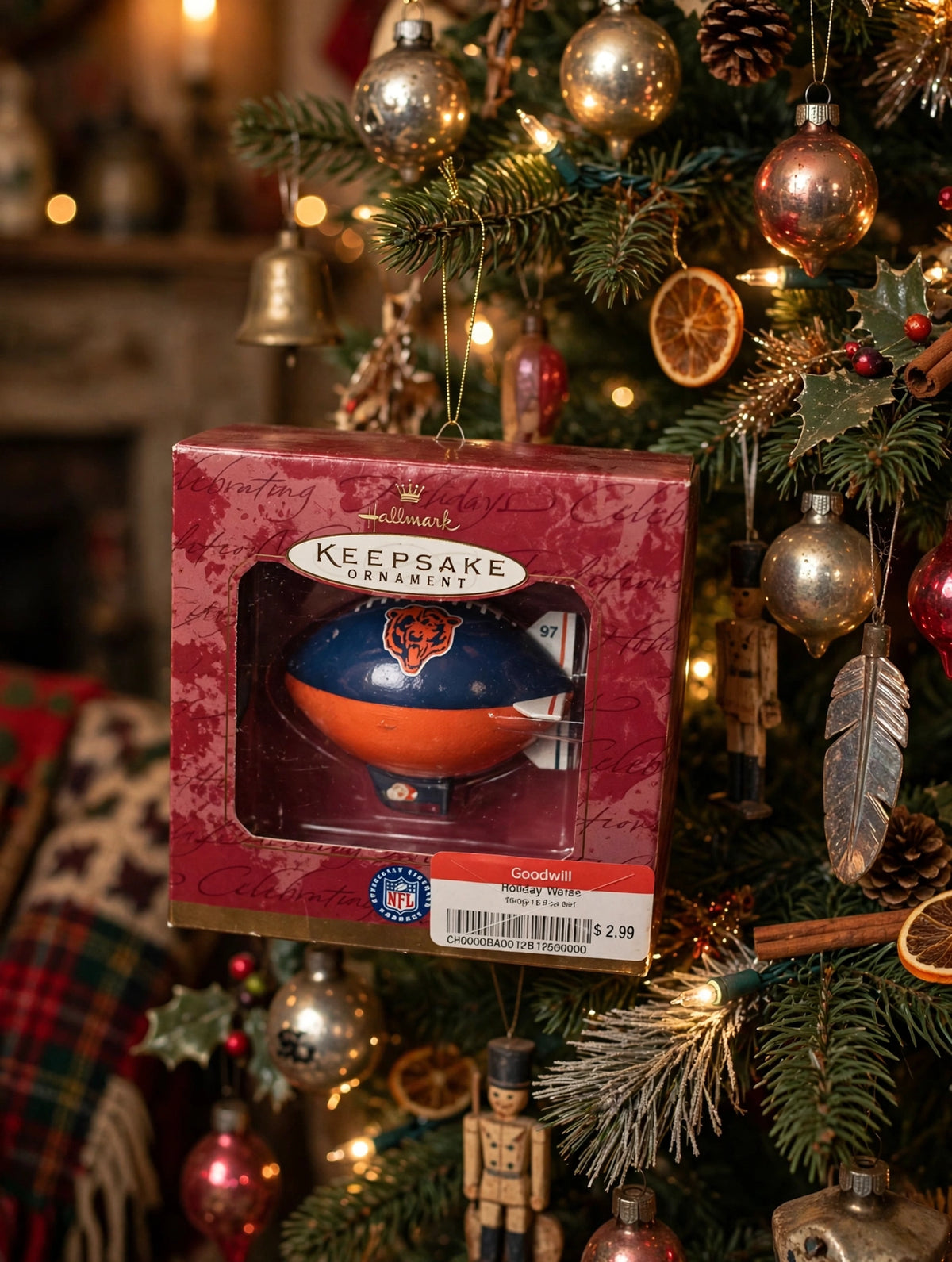 Hallmark Bears Ornament - styled lifestyle photo